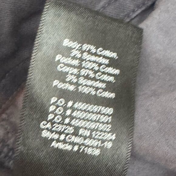 Aritzia Babaton The Group Cigarette Pants Navy Button Fly Closure Size 8 - Picture 9 of 10